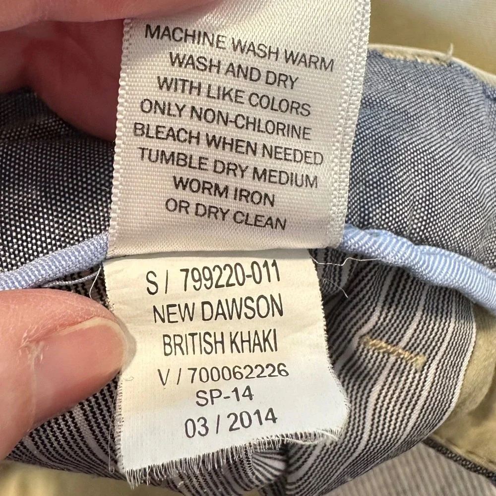 Banana Republic‎ Dawson Chino Pants Mens 36x29 British Khaki Cotton Casual